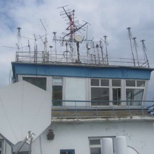Антенны на крыше КДП