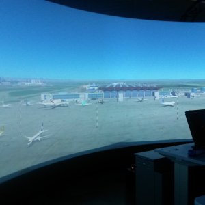 Визуализация  территории аэродрома на рабочем месте диспетчера